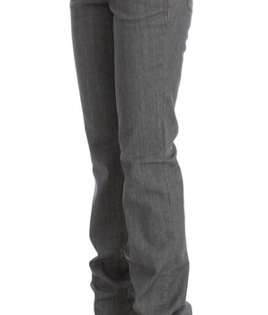 Costume National Gray Cotton Regular Fit Denim Jeans Costume National 
