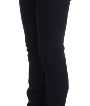 Costume National Blue Cotton Blend Slim Fit Jeans Costume National 