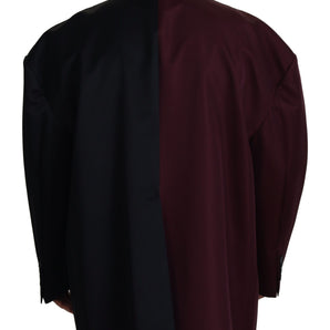 Dolce &amp; Gabbana Elegant Bordeaux Double-Breasted Jacket