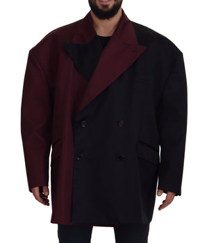 Dolce & Gabbana Bordeaux Polyester Double Breasted Jacket