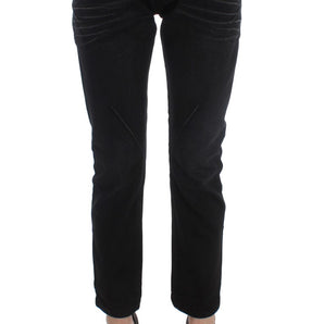 Costume National Elegant Black Slouchy Fit Jeans for Trendsetters