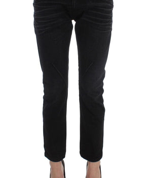 Costume National Black Cotton Slouchy Slims Fit Jeans Costume National 