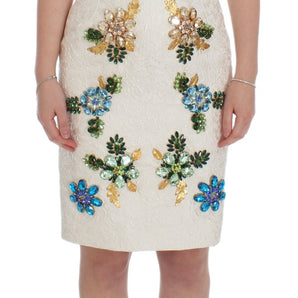 Dolce & Gabbana Elegant Floral Brocade Sheath Dress