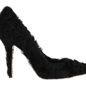 Dolce & Gabbana Elegant Pumps in Luxe Xiangao Fur Leather Dolce & Gabbana 