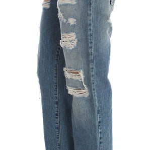 John Galliano Chic Boyfriend Blue Wash Jeans