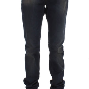 John Galliano Chic Boyfriend Fit Blue Jeans