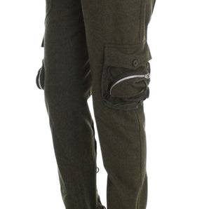 Ermanno Scervino Chic Green Cargo Pants for Effortless Style