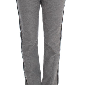 Ermanno Scervino Chic Gray Casual Cotton Pants