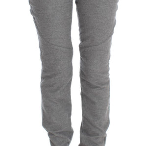 Ermanno Scervino Chic Gray Casual Cotton Pants