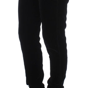 Ermanno Scervino Elegant Black Slim Fit Trousers