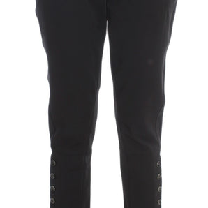 Ermanno Scervino Elegant Cropped Capri Pants in Black