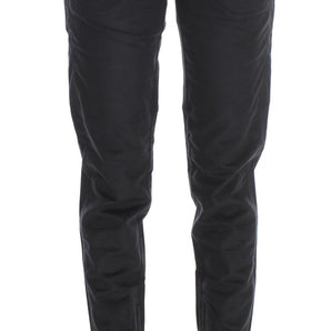 Ermanno Scervino Chic Black Regular Fit Trousers