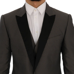 Dolce &amp; Gabbana Multicolor Patterned Slim Fit Blazer