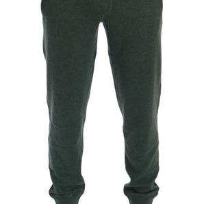 Dolce & Gabbana Elegant Green Cashmere Sport Pants