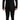 Dolce & Gabbana Black Polyester Formal 2 Piece MARTINI Suit
