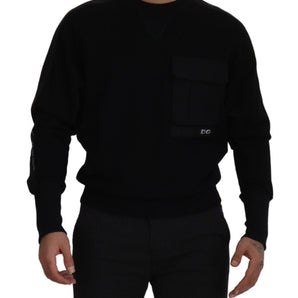 Dolce & Gabbana Elegant Crewneck Cotton Blend Sweater