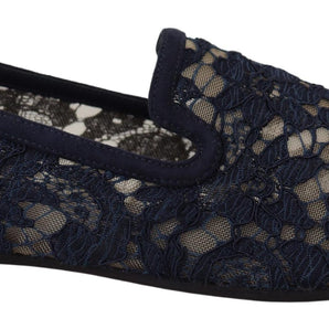 Dolce &amp; Gabbana Elegant Blue Loafers Flats - Summer Chic