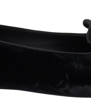 Dolce &amp; Gabbana Elegant Black Silk-Blend Loafers