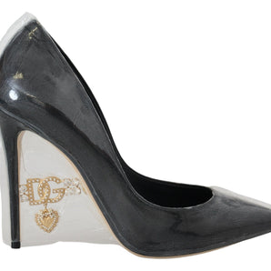 Dolce & Gabbana Elegant Black Gold Detail Heels Pumps