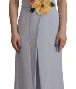 Dolce &amp; Gabbana Elegante vestido evasé azul claro