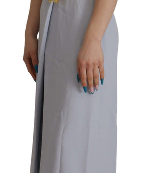 Dolce &amp; Gabbana Elegante vestido evasé azul claro