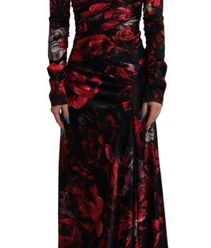 Dolce &amp; Gabbana Elegante vestido tubo evasé floral