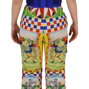 Dolce &amp; Gabbana Multicolor High Waist Snow Pants