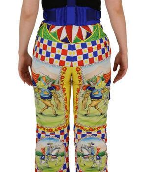 Dolce & Gabbana Multicolor Printed Snow Trouser Pants