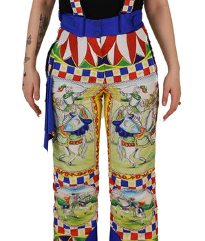 Dolce & Gabbana Multicolor Printed Snow Trouser Pants