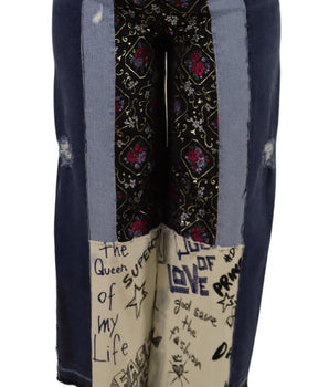 Dolce &amp; Gabbana Vaqueros anchos multicolores de cintura alta