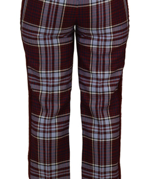 Dolce &amp; Gabbana Pantalones elegantes de mezcla de lana con talle alto