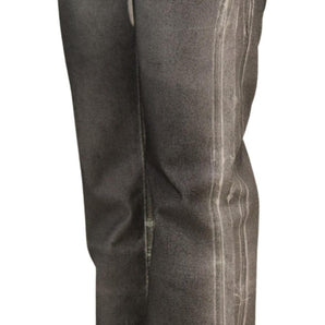 Dolce &amp; Gabbana High Waist Gray Denim Elegance