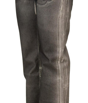 Dolce &amp; Gabbana Elegancia vaquera gris de cintura alta