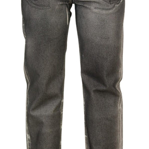 Dolce & Gabbana High Waist Grey Denim Elegance