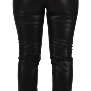 Dolce &amp; Gabbana Chic High Waist Skinny Black Pants