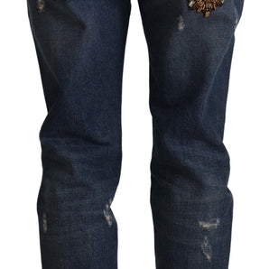 Dolce &amp; Gabbana Vaqueros chic de denim con corte boyfriend y talle medio