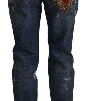 Dolce &amp; Gabbana Vaqueros chic de denim con corte boyfriend y talle medio