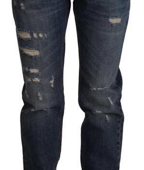 Dolce &amp; Gabbana Vaqueros chic de denim con corte boyfriend y talle medio