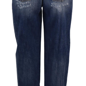 Dolce & Gabbana High Waist Skinny Denim Jeans - Chic Blue Washed