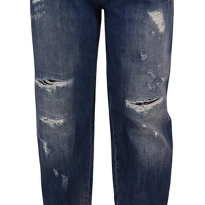 Dolce &amp; Gabbana High Waist Skinny Denim Jeans - Chic Blue Washed