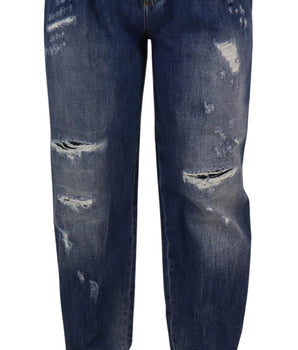 Dolce &amp; Gabbana Vaqueros pitillo de cintura alta - Chic Blue Washed