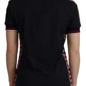 Dolce &amp; Gabbana Elegant Black Turtle Neck Cotton Tee