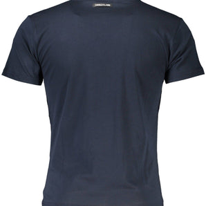 Cavalli Class Blue Cotton Men T-Shirt