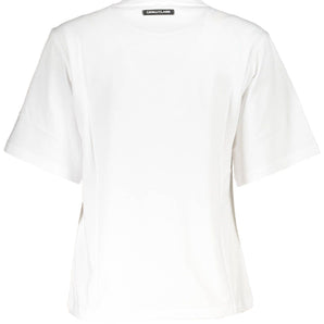 Cavalli Class White Cotton Women T-Shirt