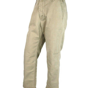 Light Brown Washed Cotton Pant Gucci Print