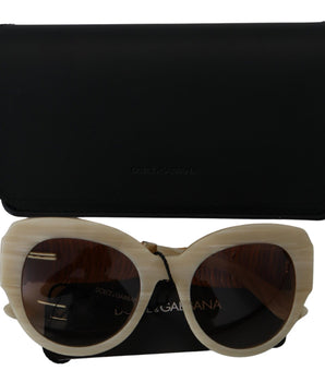 Dolce & Gabbana Beige Acetate Full Rim Brown Lense DG4294 Sunglasses