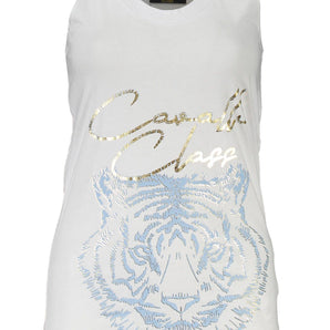 Cavalli Class White Cotton Women Top