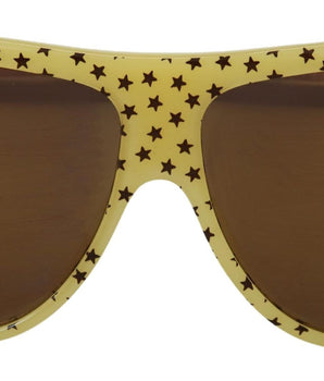 Dolce &amp; Gabbana Yellow Stars Acetate Square Shades DG4125 Sunglasses