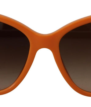 Dolce &amp; Gabbana Gafas de sol redondas naranjas Chic para mujer