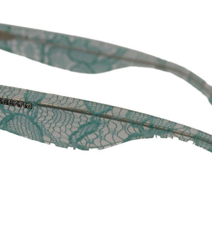 Dolce & Gabbana Blue Lace Acetate Crystal Round DG4190 Sunglasses